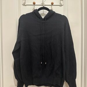 Magaschoni Black Hoodie Sweater for Women